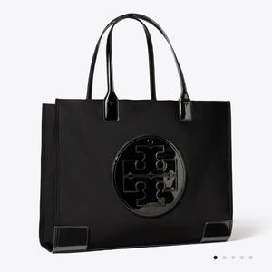 ELLA PATENT TOTE BAG